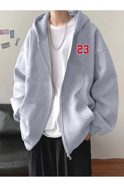 LAND MODA Printed Unisex Zippered Seasonal Cardigan/Jacket