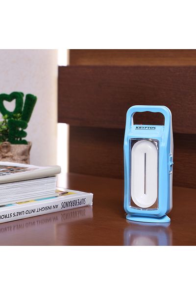 KRYPTON Rechargeable Solar LED Lantern| USB Charging and Solar Input| Blue|KNE5052|2 Years Warranty