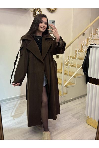 ROSSA Lined Cashew Coat with Sleeves
