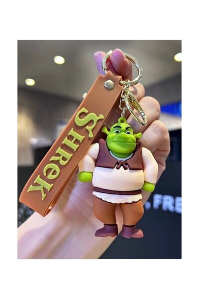 Asef Hediye Shrek Temalı 3d Eğlenceli Anahtarlık Ve Canta Aksesuar ( Büyük Boy )
