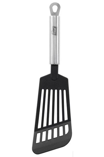 TİVOLİ Stainless Steel Tip Plastic Serving Spatula Perforated Spatula 32cm