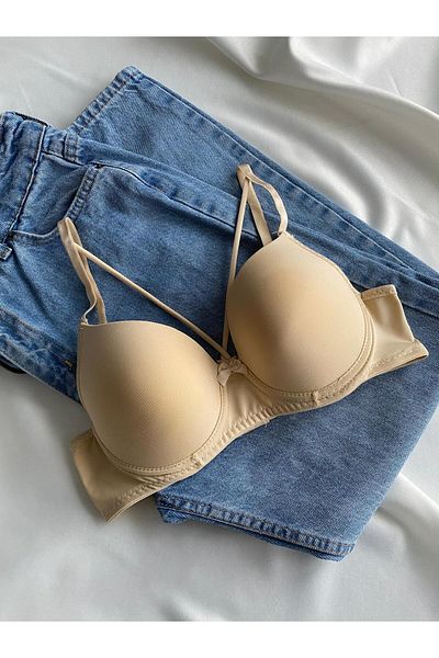 Beyaz Gelincik Underwear Γυναικείο Κόκκινο Μικρομασάζ Σουτιέν Ημι-Υποστηριζόμενο Underwire