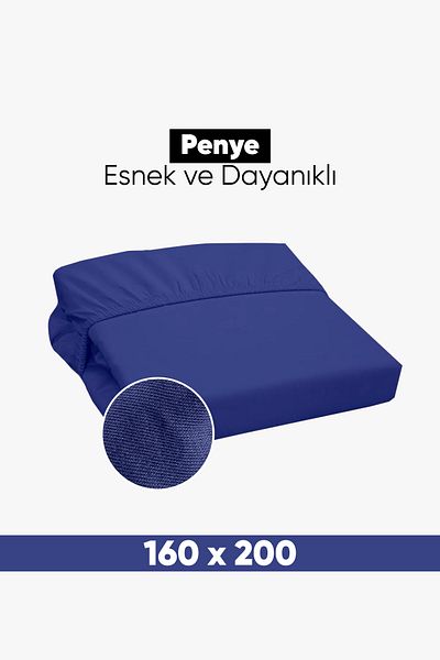 Eponj Home Double Combed Cotton Fitted Sheet - 160X200Cm Cotton Jersey