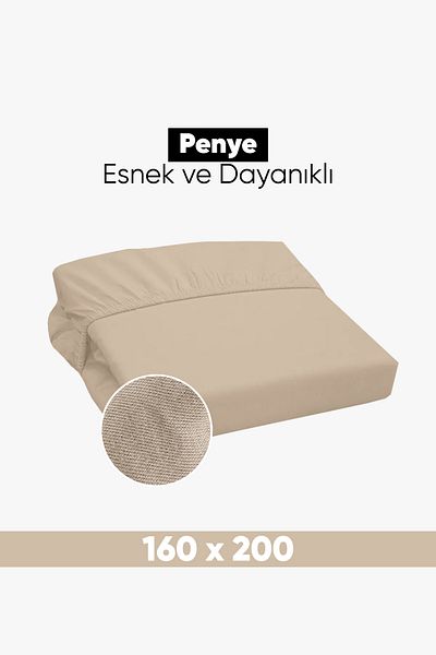 Eponj Home Double Combed Cotton Fitted Sheet - 160X200Cm Cotton Jersey