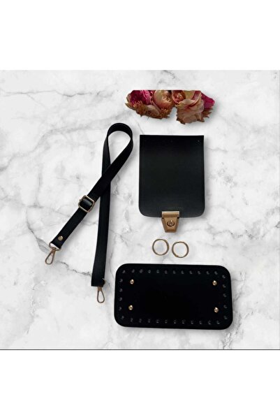 Eyfel Knitted Bag Making Kit Bag Kit with Leather and Metal Accessories