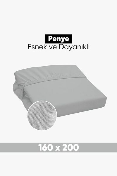 Eponj Home Double Combed Cotton Fitted Sheet - 160X200Cm Cotton Jersey