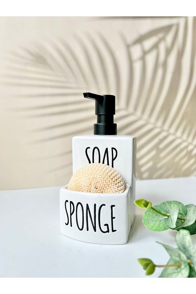 Mottogo Liquid Soap Dispenser with Sponge Chamber - Sponge Gift