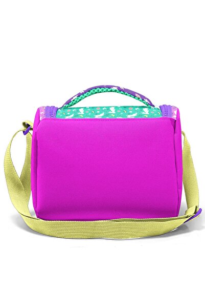 Coral High Kids Purple Pink Bicycle Girl Patterned Thermo Lunchbox 12791