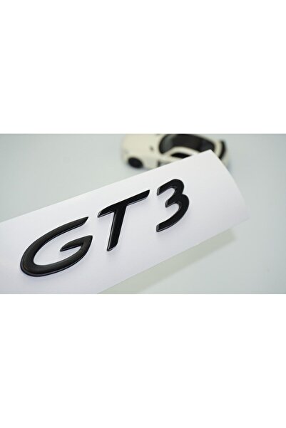 EDEXPORT شعار شعار بورشه 911 GT3 باللون الأسود من مادة ABS