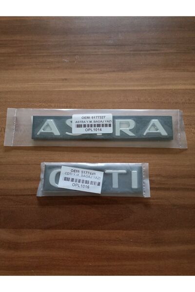 Genel Markalar ASTRA CDTİ BAGAJ YAZISI ASTRA J KASA ASTRA VE CDTİ YAZISI_