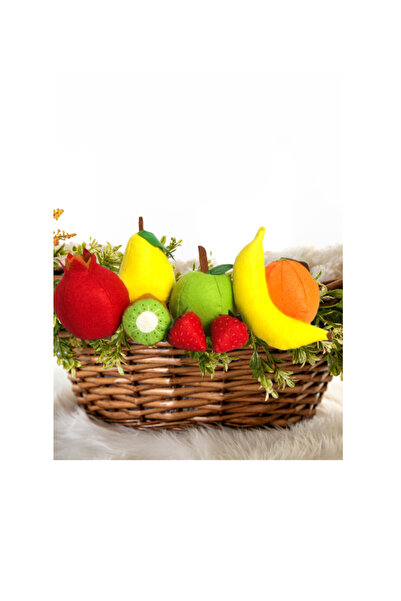 B&M MEYVE OYUN SETİ - EL YAPIMI KEÇE OYUNCAK - FELT TOYS SET