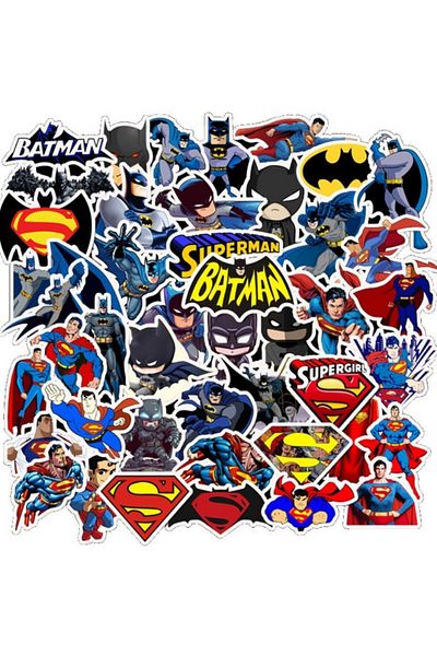 Choice 45PCS 45PCS Disney Marvel Stickers Anime Batman Sticker Decals DIY Skateboard Car Motorcycle Cool Su
