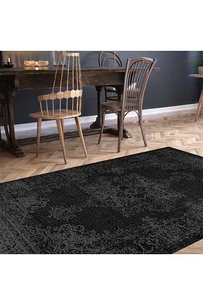 Homelux Ryno rug, rectangular, 152X230 cm, traditional, black, polyester