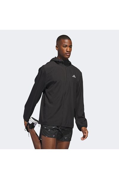 adidas Jachetă Run It Jachetă neagră de alergare pentru bărbați