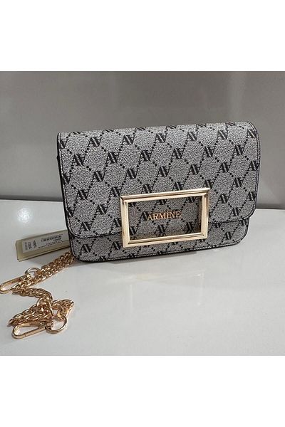 Armine Gray Dotted Bag - Ar3804 Model