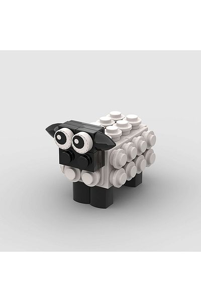 Choice M9902 Cute And Creative Small Animal Sheep Building Blocks Toys,  Cartoon Pet Gifts For Children
