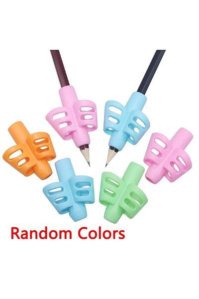Choice 6pcs 3/6Pcs Pencil Grips Kids Handwriting Posture Correction Training Grippers Writing AIDS Pens Hol