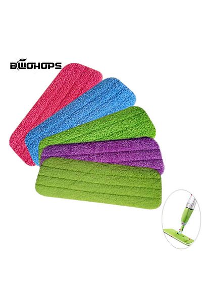 Choice Random 2pcs Spray Mop Cloth Pads 2pcs/set Fiber Head Floor Tile Window Cleaning Water Rags Paste Sty