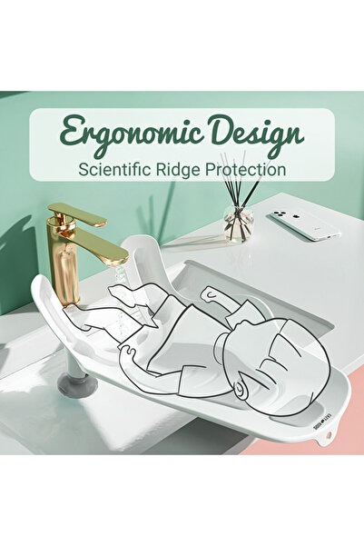 Eazy Kids 2 - IN - 1 Sink Bath Support tub and Butt cleaning station - Grey