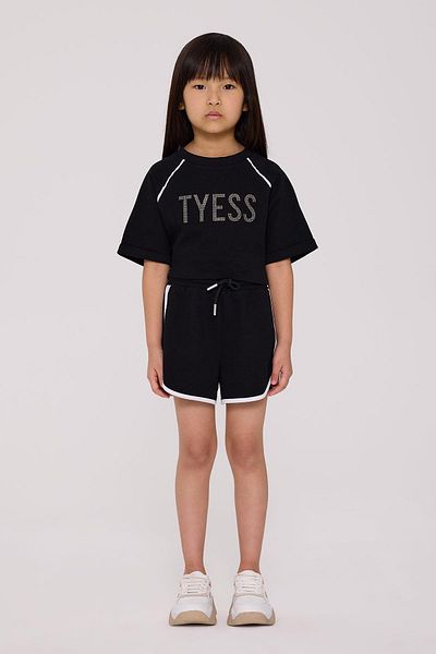 Tyess Μαύρο σορτς για κορίτσια Bg Store
