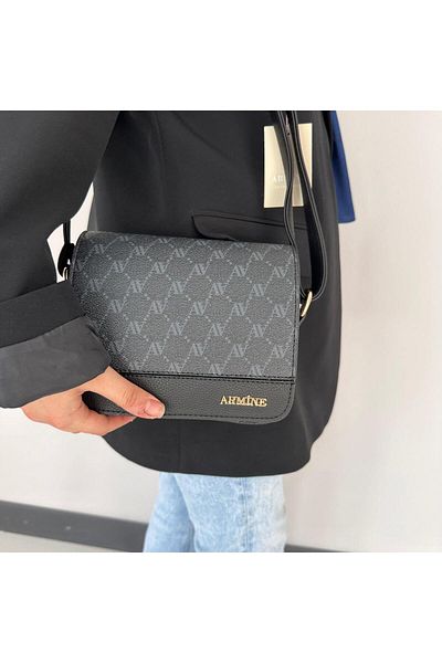 Armine Black Dotted Bag - AR33101