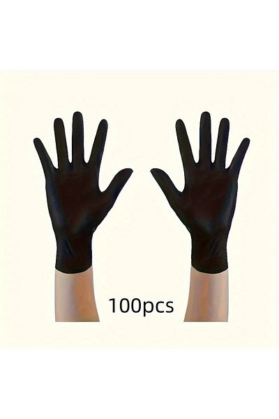 Choice 100pcs black M 100PCS, Disposable Durable Cleaning Gloves, Suitable For Kitchen Cleaning, Tattooing,