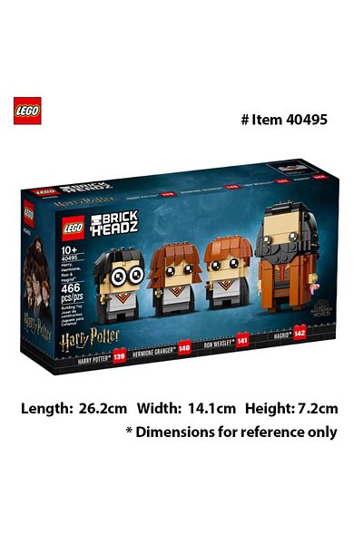 Choice 40495 Lego 40495 BrickHeadz Building Blocks, Wizarding World Toys, Harry Potter, Hermione, Ron, Hagr