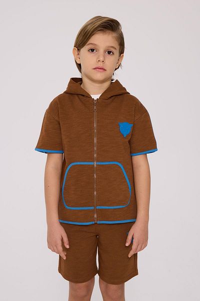 Nebbati BG Store Ανδρική παιδική φόρμα καφέ