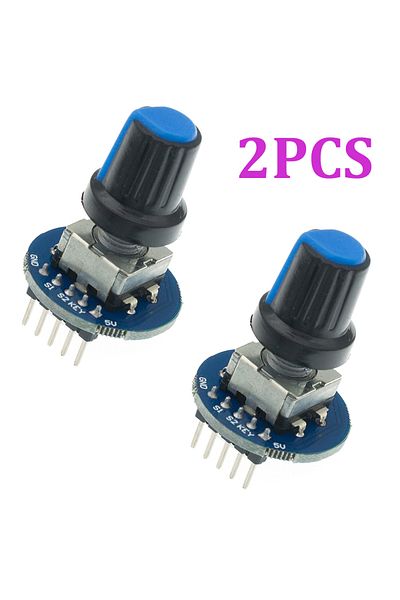 Choice 2PCS Rotary Encoder 2PCS Rotary Encoder Module Brick Sensor Development Round Audio Rotating Potenti