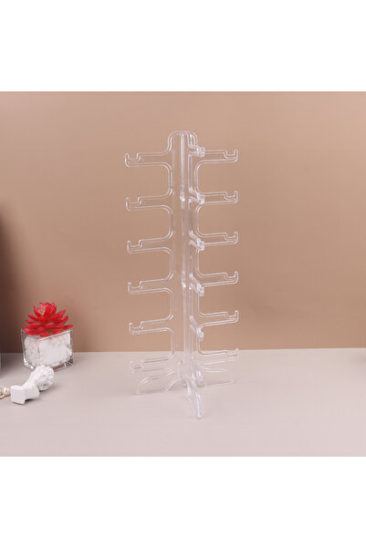 Choice حامل عرض النظارات الشمسية البلاستيكي الشفاف حامل عرض النظارات حامل تخز...