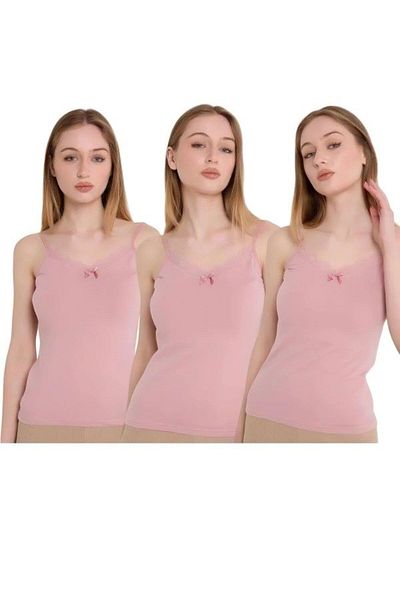MrrMajestic 3 Pack - Solid Color Women's Undershirt