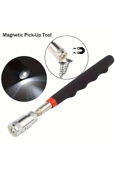 Choice قضيب مغناطيسي 1 قطعة أداة التقاط مغناطيسية محمولة قابلة للتمديد ومصباح...