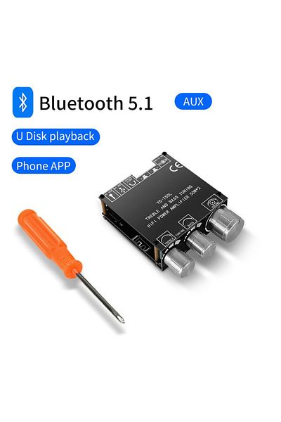 Choice ZK-T50L Bluetooth 5.0 2x50W HIFI Power Subwoofer Amplifier Board Stereo Digital Audio Power Amplifie
