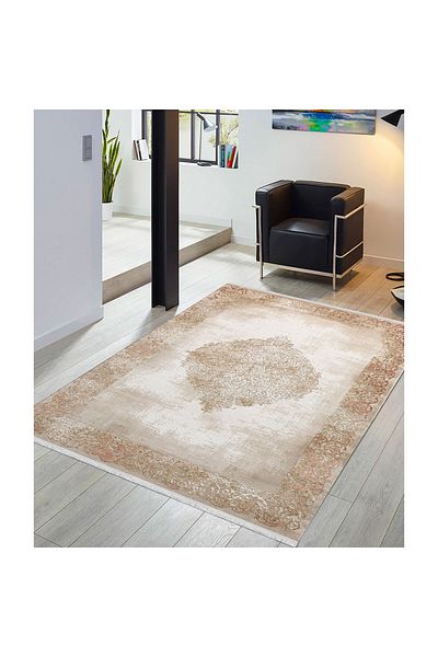 Homelux Hateya Rug, Rectangular, 200X290, Traditional, Brown, Cream, Acrylic