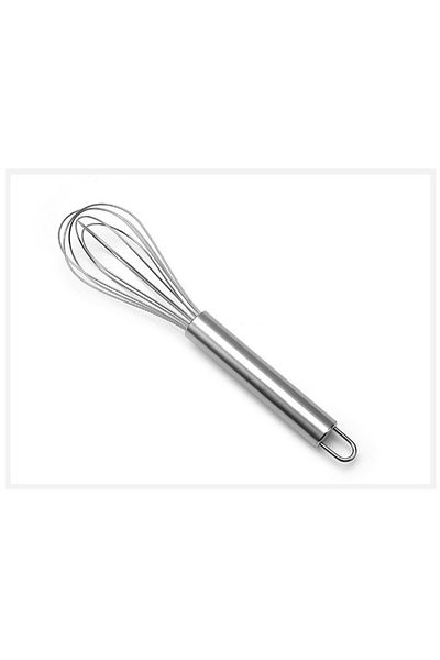 Choice Silver 1pc, Whisk, Stainless Steel Egg Beater, Blender, Mixer, For Blending, Whisking, Beating And S