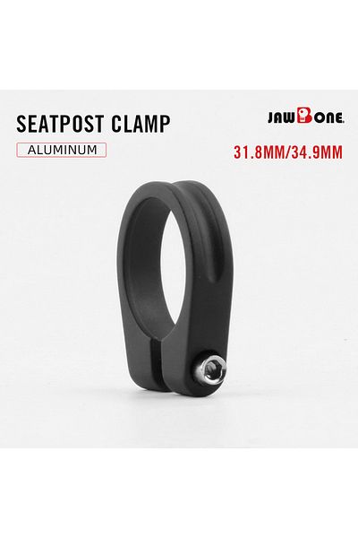 Choice Black 31.8mm JawboneBicycle Seat Post Clamp CNC Alloy Light Saddle Seating Post for 31.8 34.9mm Lock