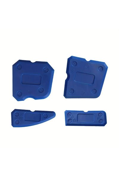 Choice 4PCS Blue 4pcs Silicone Glass Cement Scraper Sealant Grout Remover Tool Home Finishing Caulking Tool