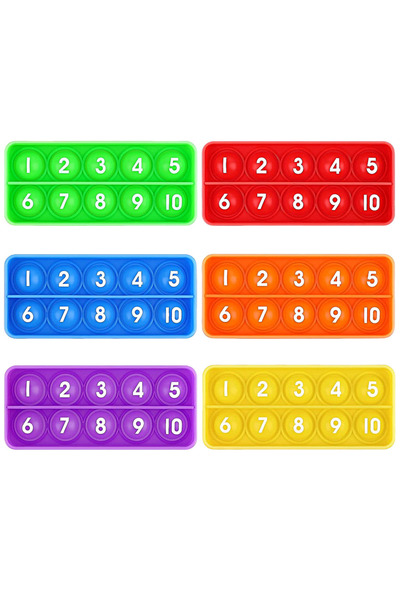 Choice لعبة ألعاب الرياضيات للأطفال من 6 قطع، مكونة من عشرة إطارات، أدوات تعل...