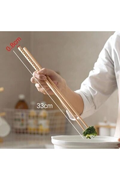 Choice 32 سم 1 زوج من عيدان تناول الطعام الطويلة المقلية في وعاء ساخن للمنزل ...