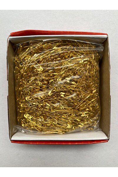 MinaCarin Sarı Çengelli Iğne..çatal Iğne.. 1728 Adet...altın Ve Çeyrek Çengelli Iğnesi Boyutudur...