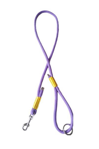 MiaBona Purple World Model Mor ve Sarı Köpek Gezdirme Kayışı, Leash