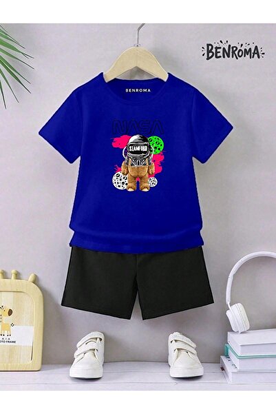BENROMA Дитячі шорти унісекс з принтом на костюмі з персонажем