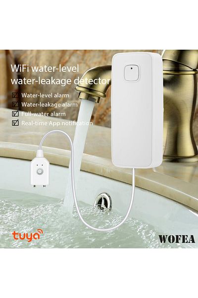 Choice 1pcs Tuya Smart Flood Leakage Sensor Remote Monitor Wifi Water Overflow Level Detector Water Leak Se