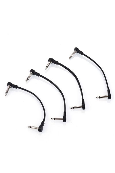 Miwayer 4 Packs Ggiant AC-8 Guitar Effect Pedal Flat Patch Cables 6 Inch Length with 1/4 Inch Right Angle...
