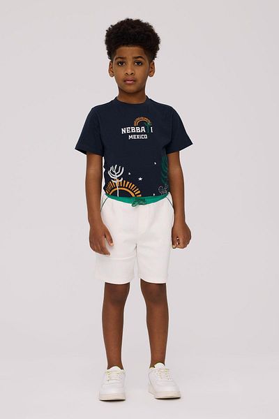 Nebbati Bg Store Boy's Ecru Shorts