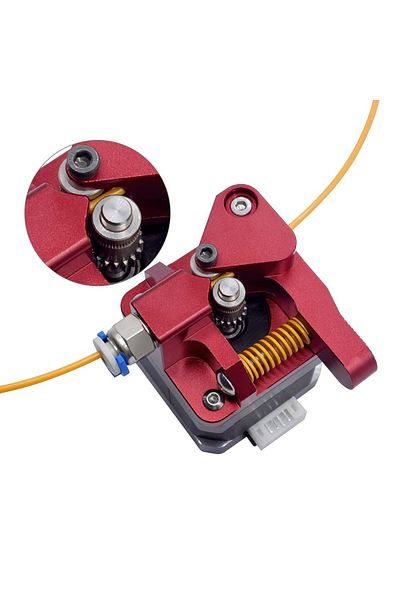 AOKIN red Dual Gear Extruder Ender 3 v2 Upgrade Motor Shaft 20mm, Compatible with Ender 3 Pro CR10 Series