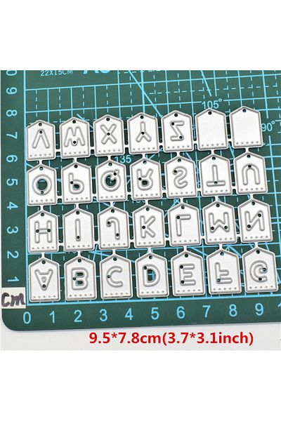 Choice Silver Words Metal Cutting Dies Embossing Dies for DIY Scrapbook Paper Card Making