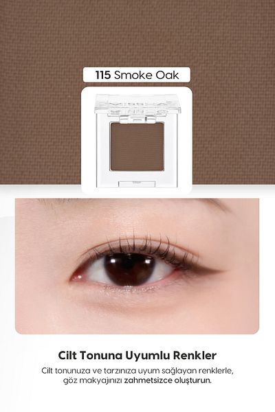 Missha Modern Shadow Matte - Soft Texture Non-Spill Eye Shadow Single (115 Smoke Oak)