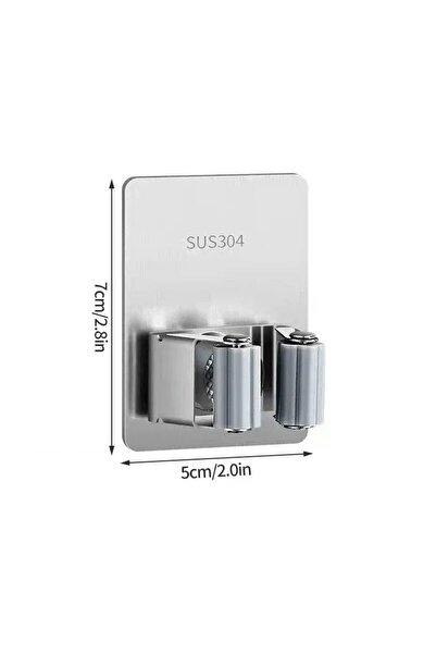 Choice رف تخزين A1 متعدد الأغراض مع خطافات لاصقة للتعليق على الحائط ورف ممسحة...