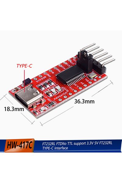 Choice Type-c Ft232rl Ftdi Usb 3.3v 5.5v To Ttl Serial Adapter Module For Arduino Ft232 Pro Mini Usb To Ttl